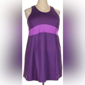 MOVING COMFORT Women’s Distance Running Build-In Bra Casual Purple Dress
